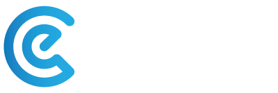 Essential Care white core logo with blue monogram